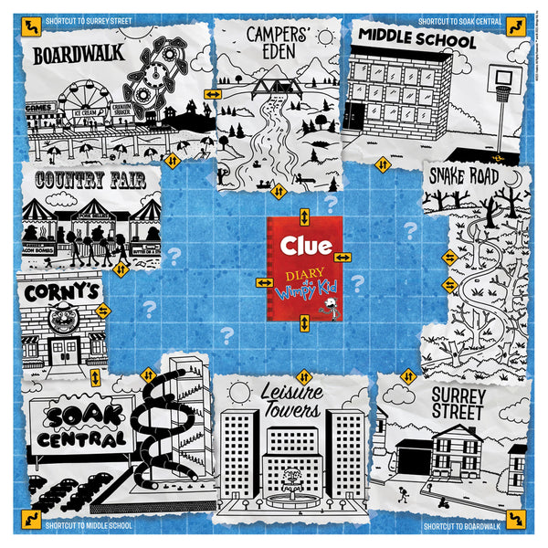 Clue Diary of a Wimpy Kid Game Board Game Bandit