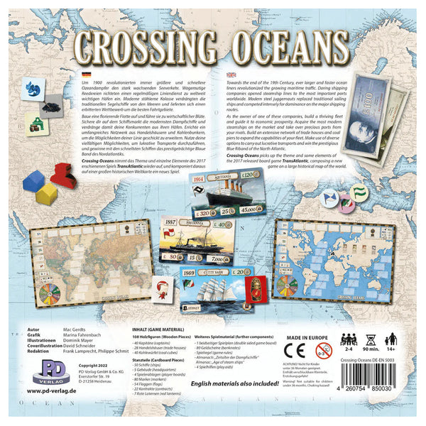 Crossing Oceans Strategy Game Board Game Bandit