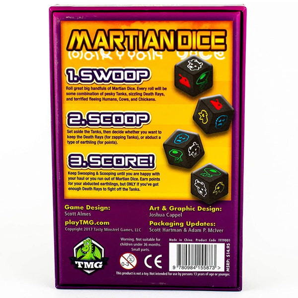 Martian Dice Game Board Game Bandit Canada