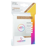 Gamegenic 7 Wonders Matte Card Sleeves (80 Count)