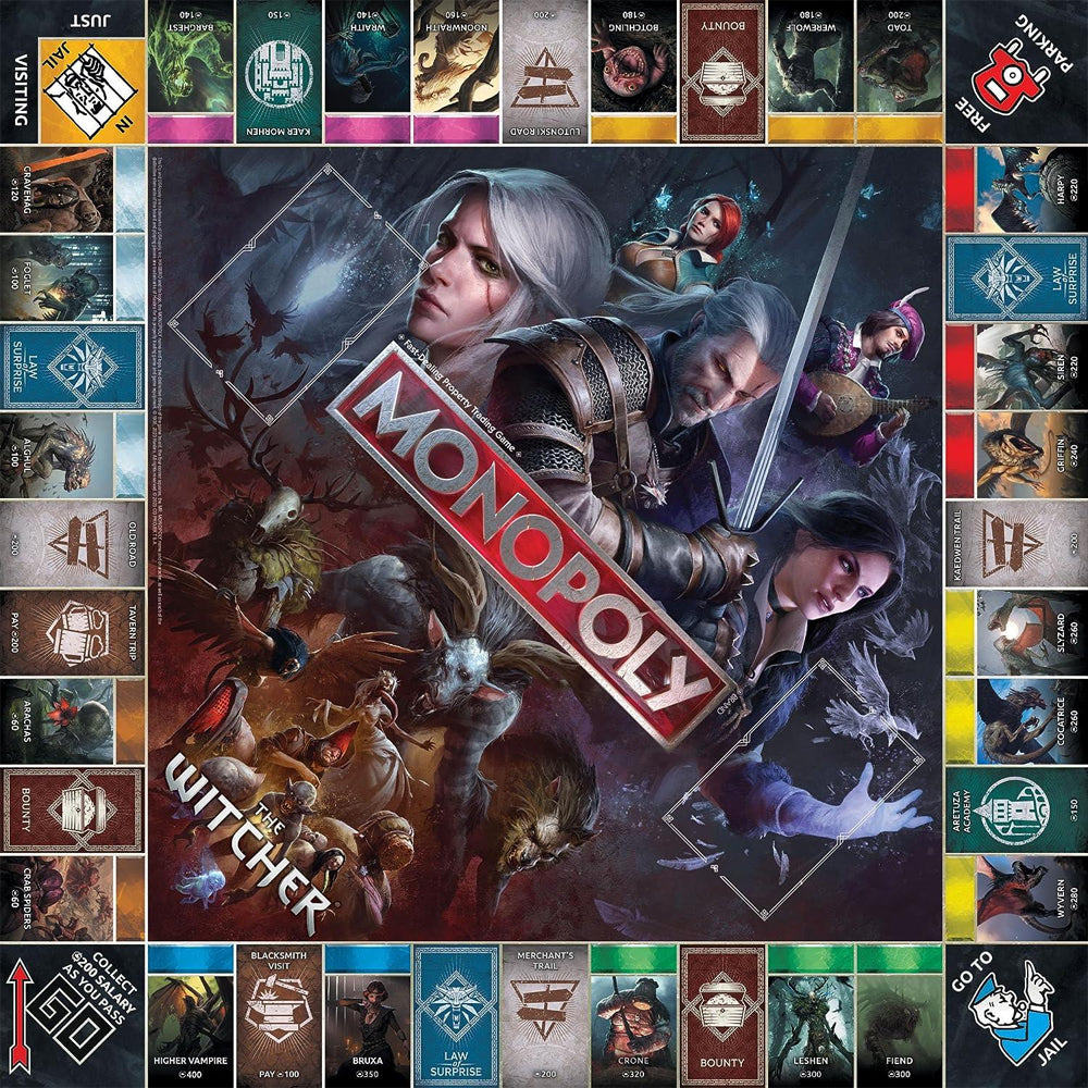Witcher Sidebar Monopoly: David Bowie | Board Game Bandit