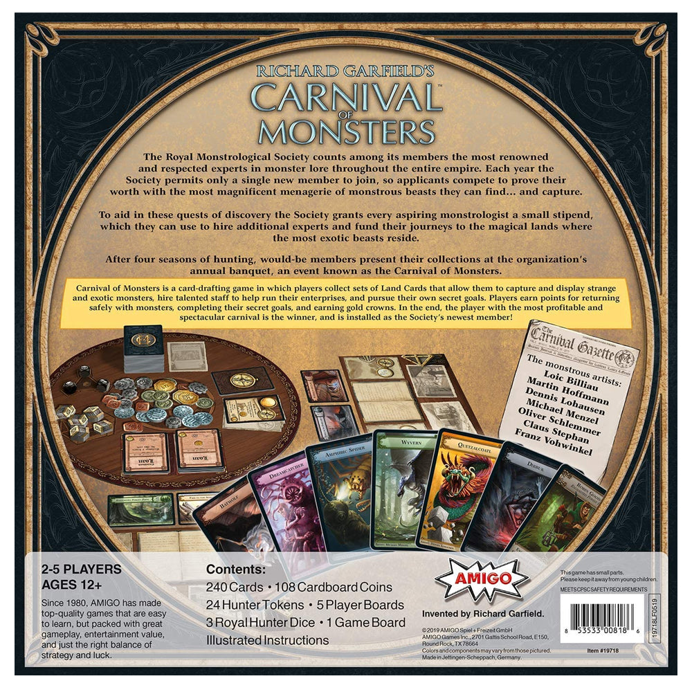 carnival of monsters board game Carnival of Monsters Game