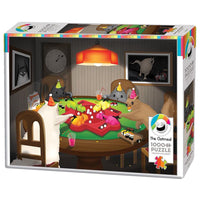 Cats Playing Hippos 1000 Piece Cobble Hill Puzzle