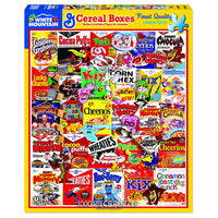 Cereal Boxes 1000 Piece White Mountain Puzzle