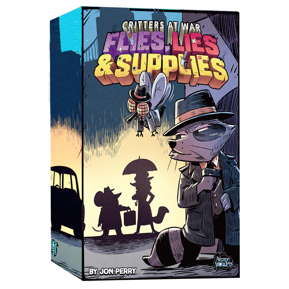 Critters At War: Flies, Lies & Supplies - Gioco Da Tavolo Strategico Per 2 Giocatori, 14+ Anni