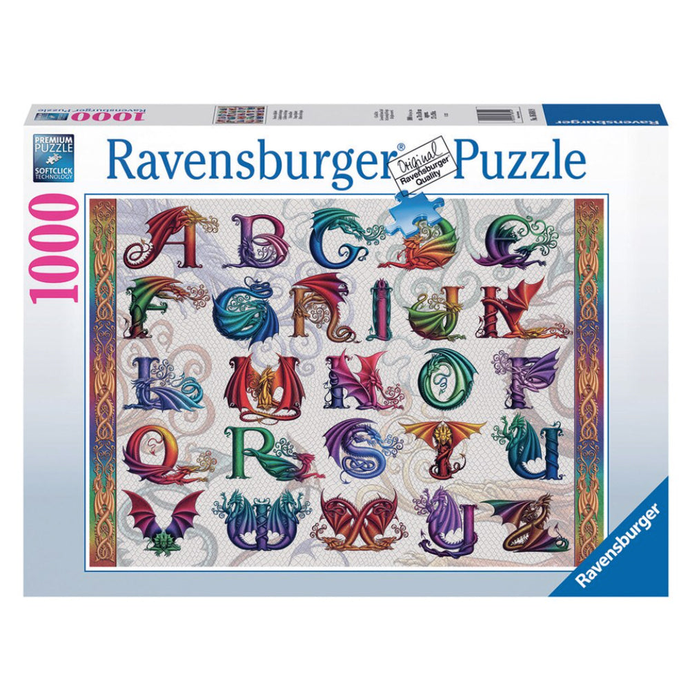 Dragon Alphabet 1000 Piece Ravensburger Puzzle