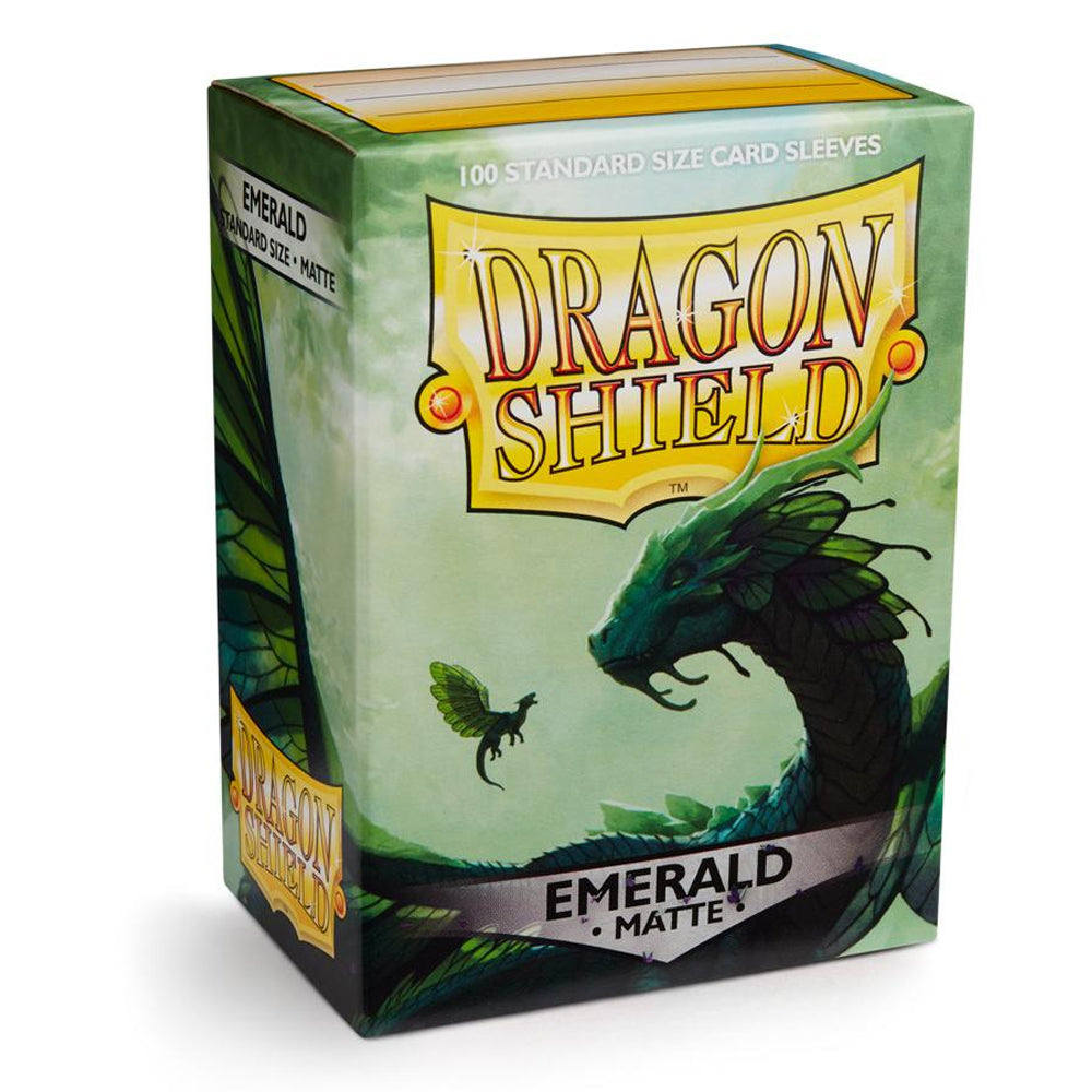 Dragon Shield Emerald Matte Standard Size Sleeves (100 Count)