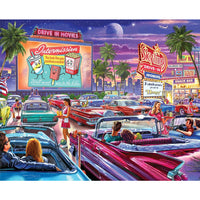 Drive-In Movies 1000 Piece White Mountain Puzzle