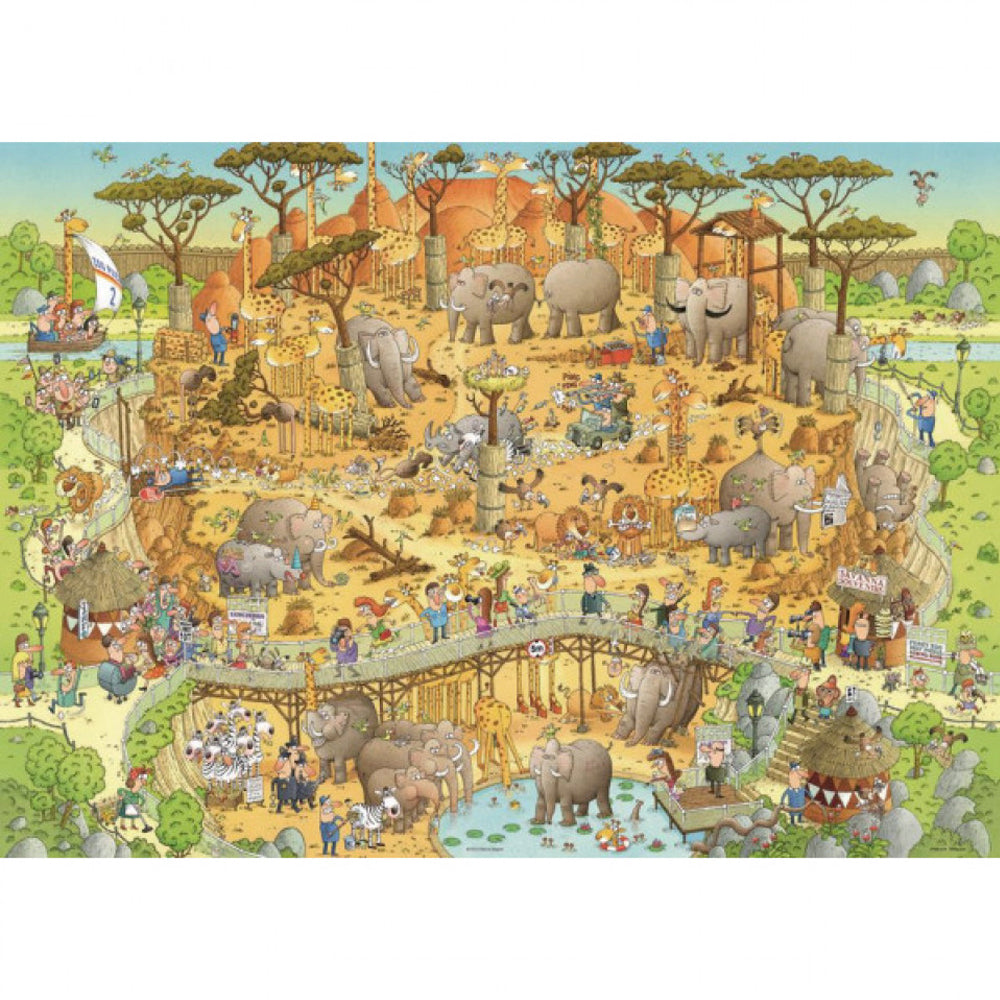 Funky Zoo: African Habitat 1000 Piece Heye Puzzle