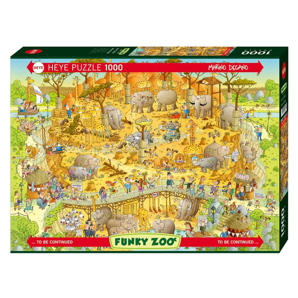 Funky Zoo: African Habitat 1000 Piece Heye Puzzle