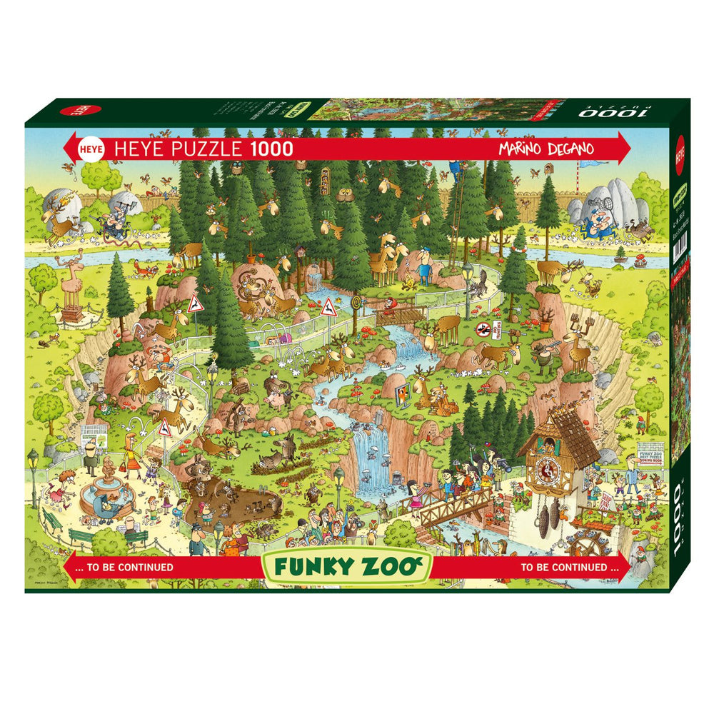 Funky Zoo: Black Forest Habitat 1000 Piece Heye Puzzle
