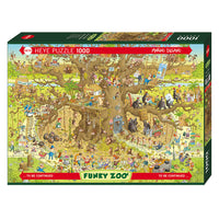 Funky Zoo: Monkey Habitat 1000 Piece Heye Puzzle