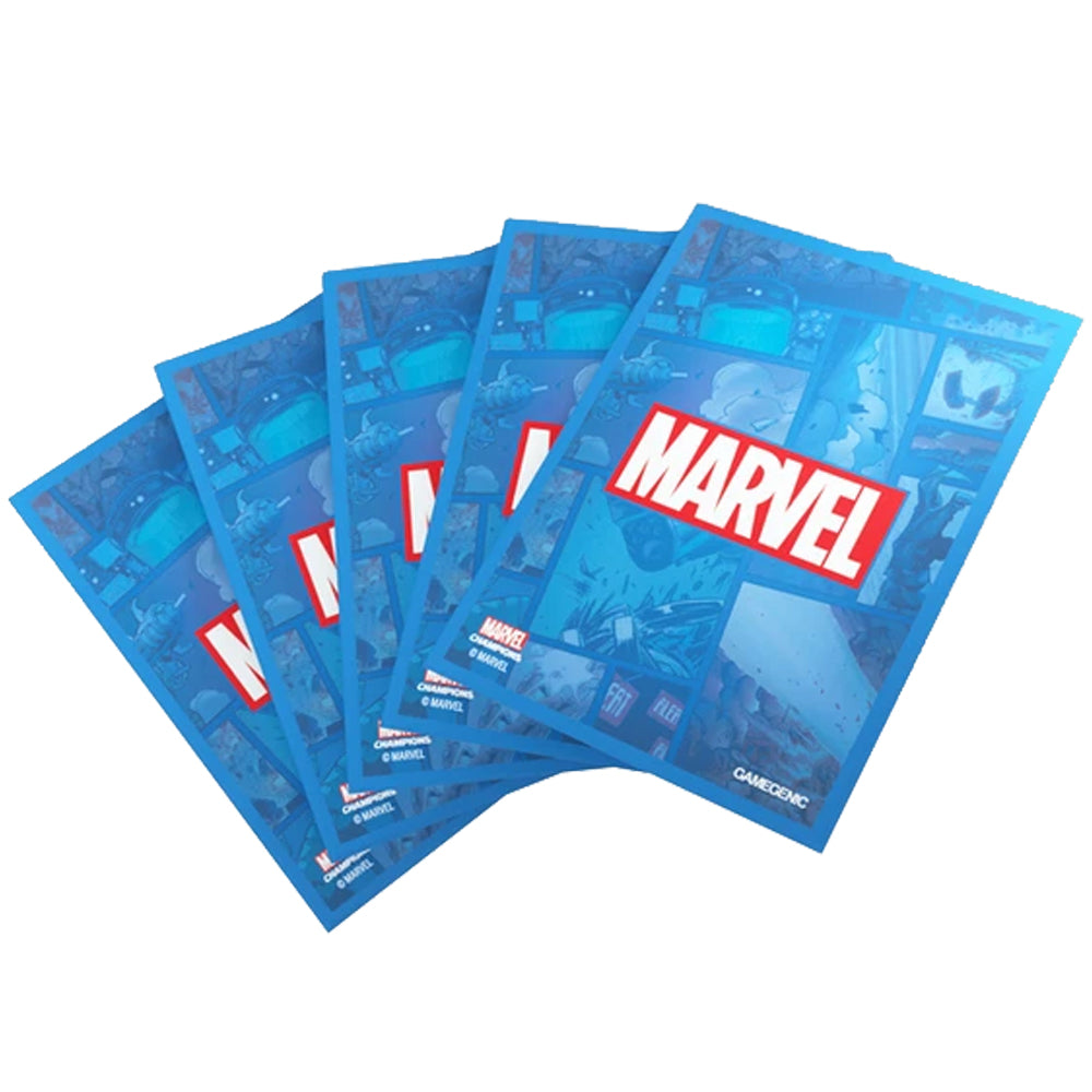 Gamegenic Marvel Champions Sleeves: Blue (50 Ct.) | Board Game Bandit Gamegenic Marvel Champions Sleeves: Blue (50 Ct.) | Board Game Bandit
