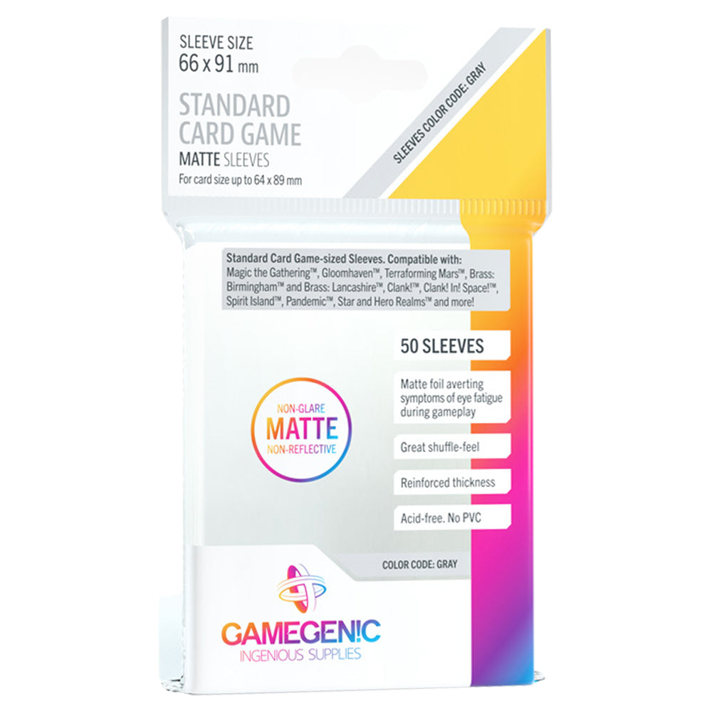 Gamegenic Standard Matte Card Sleeves (50 Count)