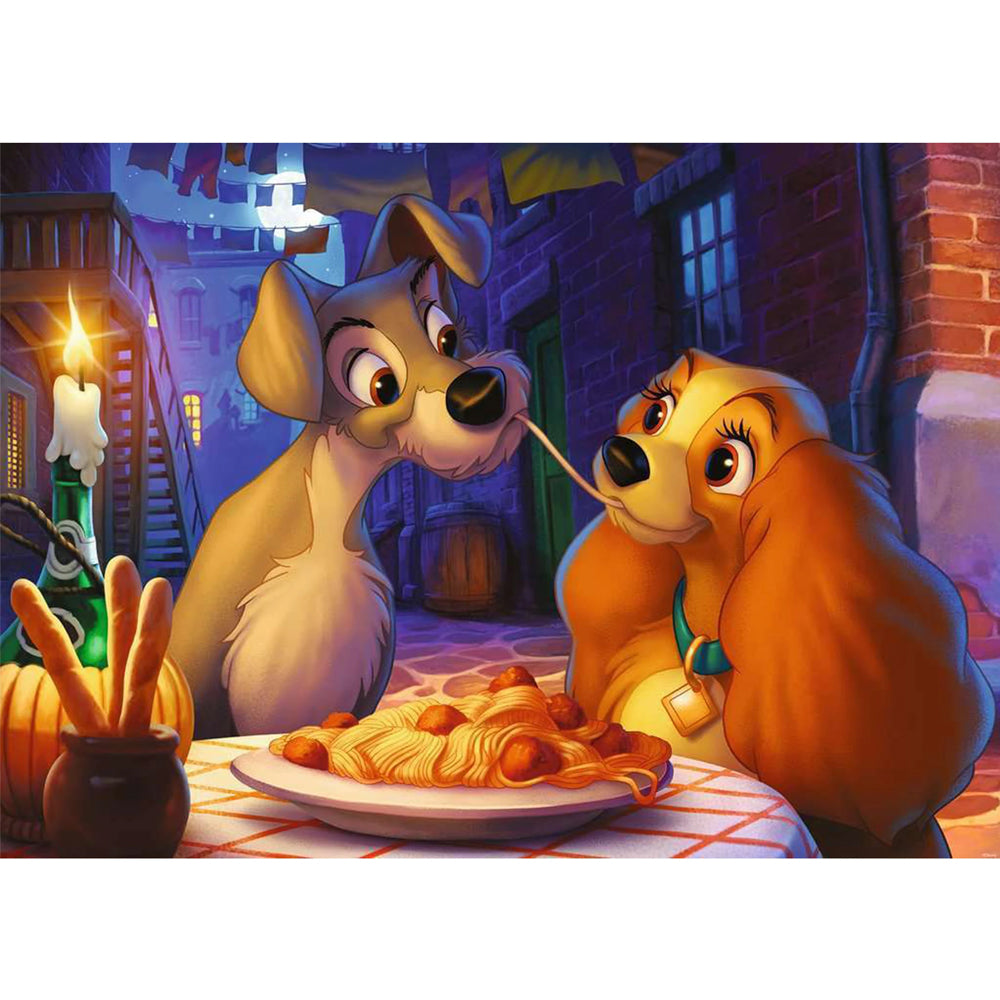 Lady and the Tramp 1000 Piece Ravensburger Puzzle