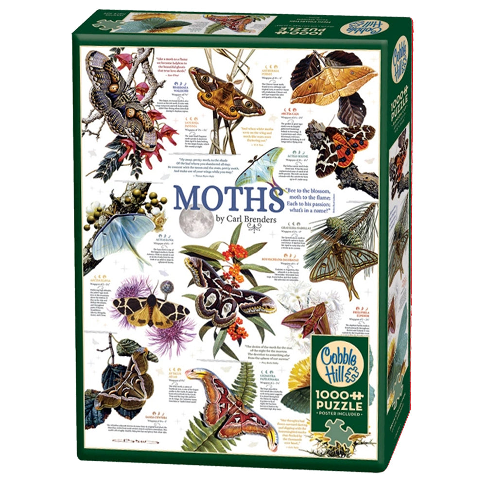 Moth Collection 1000 Piece Cobble Hill Puzzle