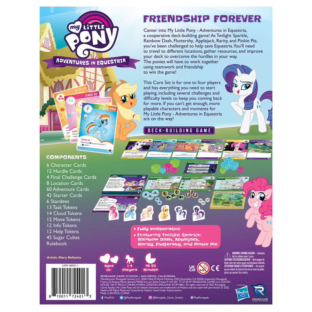 Renegade Game Studios My Little Pony - Adventures in Equestria Gioco di costruzione di mazzi - Espansione del corso di collisione Renegade Game Studios My Little Pony - Adventures in Equestria Gioco di costruzione di mazzi - Espansione del corso di collisione