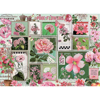 Pink Flowers 1000 Piece Cobble Hill Puzzle