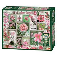 Pink Flowers 1000 Piece Cobble Hill Puzzle