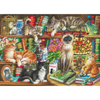 Puss in Books 1000 Piece Gibsons Puzzle